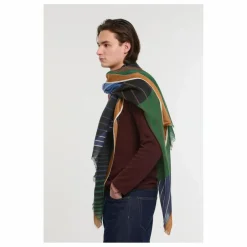 Online Mapoésie Foulard Astre Laine | Vert kaki