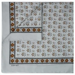 Discount Soeur Foulard Classique Soie | Bleu Glacier