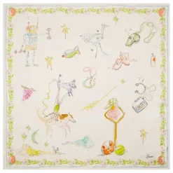 Clearance Alémais Foulard Court Soie | Ivoire