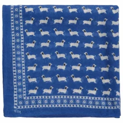 Emile et Ida Foulard Dog Laine | Bleu Sale