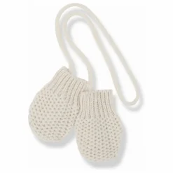 Sale 1+ in the family Gants Demi Laine Mérinos | Ecru