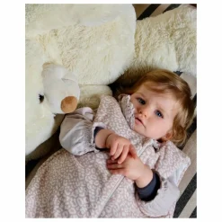 Tante Reine Gigoteuse à pieds en coton bio Graou Marron glacé Clearance