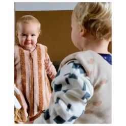 Hot Tante Reine Gigoteuse à pieds en coton bio Mocha Latte Caramel