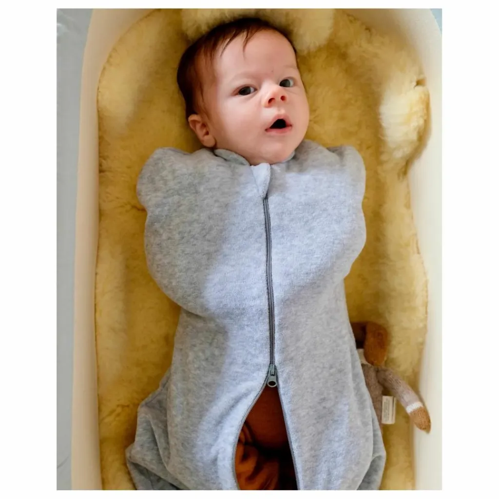 Clearance Tante Reine Gigoteuse d'emmaillotage en coton bio | Gris chiné