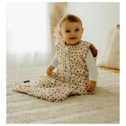 Les Petites Billes Gigoteuse multi-saisons réversible en double gaze de coton | Vieux Rose Hot