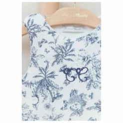 New Tartine et Chocolat Gigoteuse Toile de Jouy | Bleu marine