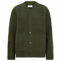 Online Universal Works Gilet Boutonné Laine | Vert kaki