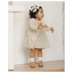 Quincy Mae Gilet Col Volants | Ecru