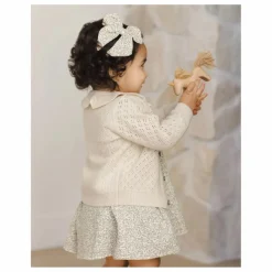 Quincy Mae Gilet Col Volants | Ecru