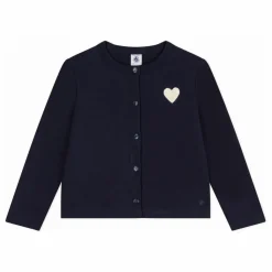 Enfant Petit Bateau Pulls, Gilets|Gilet Cœur Coton Bio |