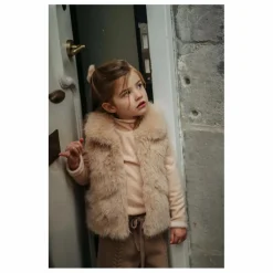 Hot Donsje Gilet Façon Fourrure Roswita | Rose pêche