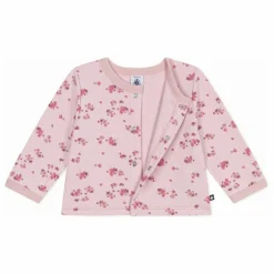 Petit Bateau Gilet Fleuri Pointelle Coton Bio | Rose Outlet