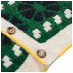 New Bobo Choses Gilet Jacquard Laine | Vert