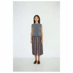 Femme The Tiny Big Sister Gilet Sans Manches Boutonné Laine Mérinos |