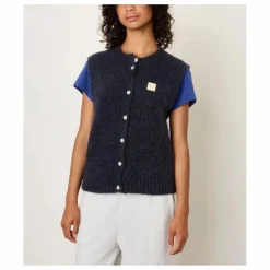 New American Vintage Gilet Sans Manches East Alpaga | Bleu marine