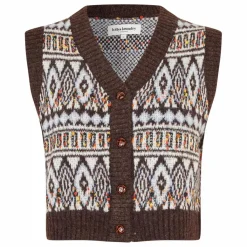 Lollys Laundry Gilet Sans Manches Francesca | Marron New