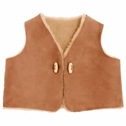 ILDA'S sheep Pulls, Gilets|Pulls, Gilets|Gilet Sans Manches Reversible Peau Lainée Mérinos - Collection Bébé |