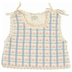 Outlet Bebe Organic Gilet Sans Manches Zora Coton Bio | Ecru