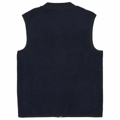 Online Universal Works Gilet Zippé Sans Manches | Bleu marine