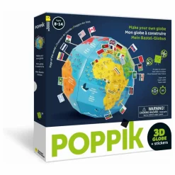 Poppik Globe à construire Drapeaux