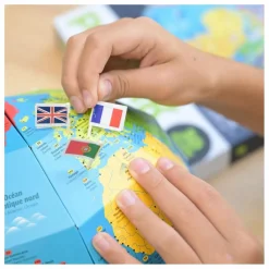 Poppik Globe à construire Drapeaux