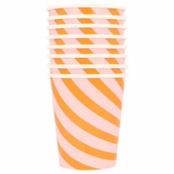 Enfant Meri Meri Gobelets Citrouille souriante - set de 8