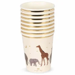 Outlet Konges Sløjd Gobelets en carton Safari Multicolore