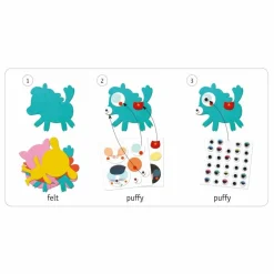 Djeco Gommettes J'aime les animaux Multicolore New