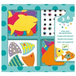 Djeco Gommettes J'aime les poissons