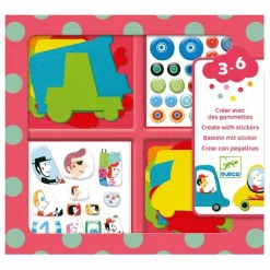 Djeco Loisirs Créatifs|Gommettes J'aime les voitures