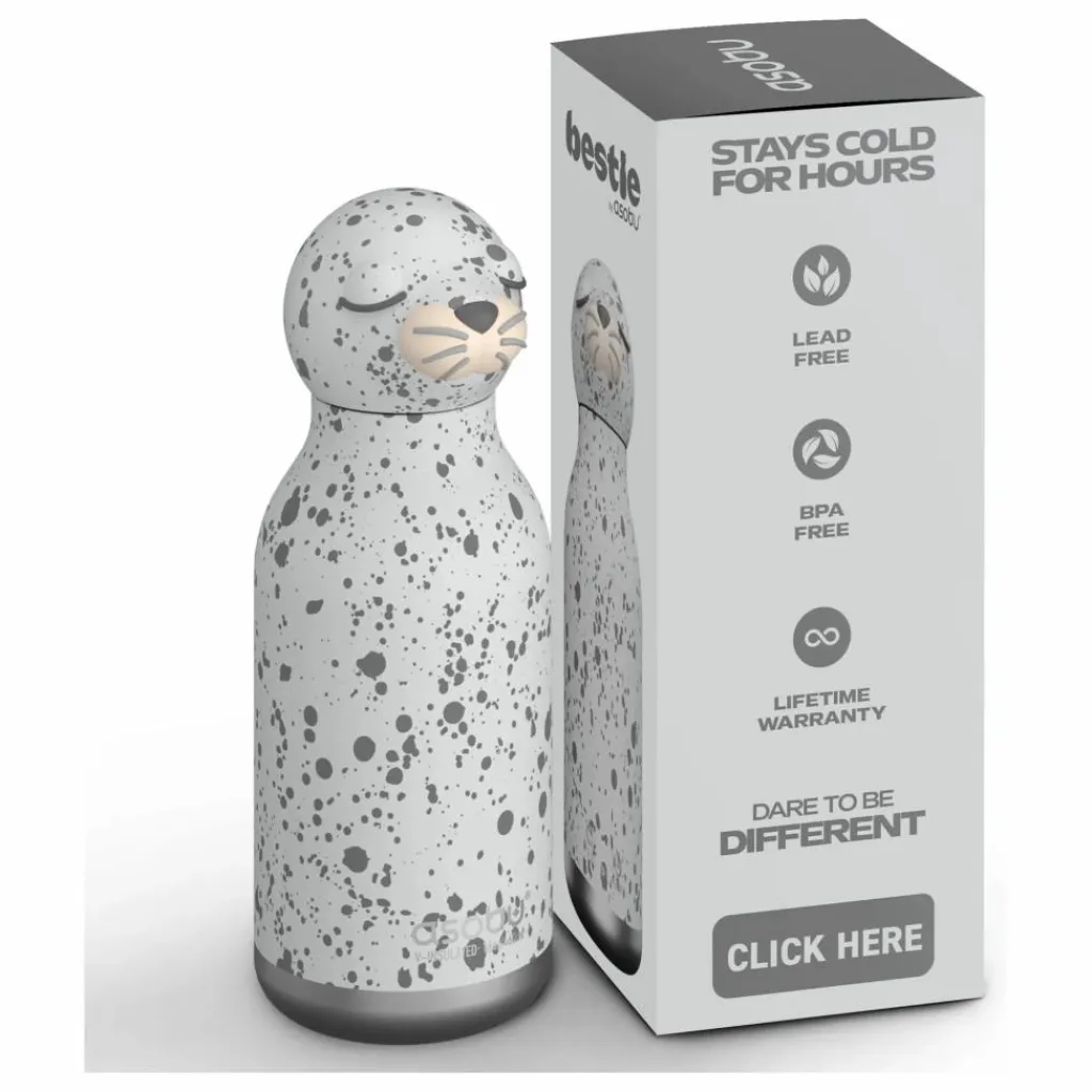 Asobu Gourde en inox Otarie | Gris Hot