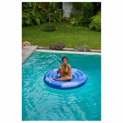 Outlet The nice fleet Grand matelas gonflable rond Goa | Bleu