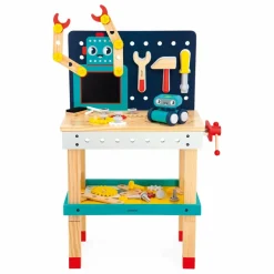 Janod Grand établi Robot Brico'Kids Multicolore New