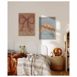 Outlet Studio Loco Grande affiche Croissant | Bleu