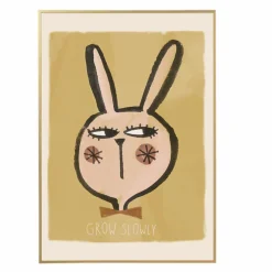 Best Studio Loco Grande affiche Lapin Grow Slowly Multicolore