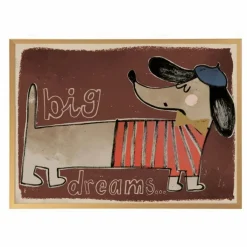 Enfant Studio Loco Décoration Murale|Déco Murale Enfant|Grande affiche Teckel |