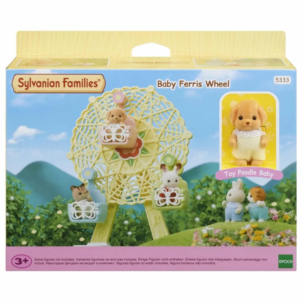 Outlet Sylvanian Families Grande roue et bébé caniche Multicolore