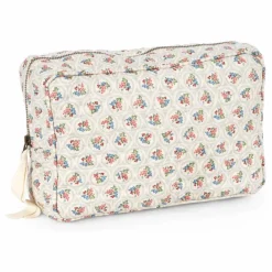 Enfant/Femme Konges Sløjd Trousses De Toilette|Soins Bébé Et La Beauté|Grande trousse de toilette en coton bio Verone Blues |