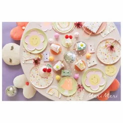 Meri Meri Grandes assiettes Happy Icons - set de 8 Multicolore Clearance