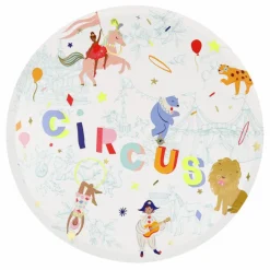 Enfant Meri Meri Décoration De Fête|Grandes assiettes Le cirque - set de 8