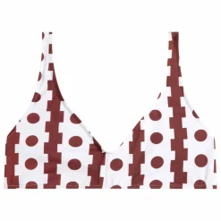 Hot Bobo Choses Haut de Maillot Géométrique Fibres Recyclées - Collection Femme | Marron