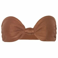 Online Vanessa Sposi Haut de Maillot Le Bandeau Nœud | Chocolat