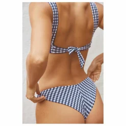 Clearance Anja Paris Haut de Maillot L'Ensorcelant Vichy | Bleu marine