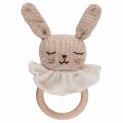 Main Sauvage Hochet en bois Lapin |