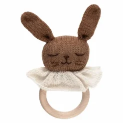 Main Sauvage Jouets D'Éveil|Hochet en bois Lapin |