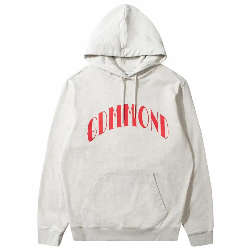 Best Edmmond Studios Hoodie Core Logo Coton Bio | Gris chiné clair