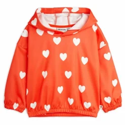 Mini Rodini Hoodie Cœur Matière Recyclée | Rouge