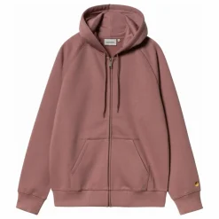 Best Carhartt WIP Hoodie Zippé Chase | Vieux Rose