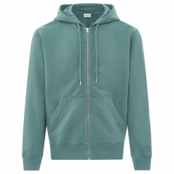 Best SMALLABLE BASICS Hoodie Zippé Homme Coton Bio | Bleu Vert