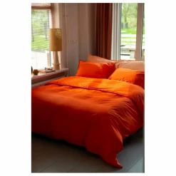 Suite 702 Housse de couette en percale organique - Poppy | Orange Sale